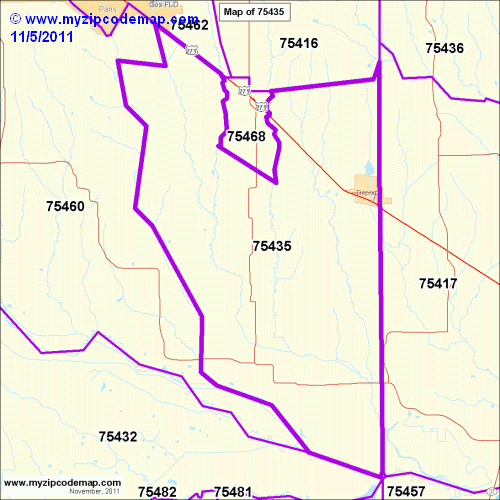 map of 75435
