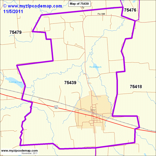 map of 75439