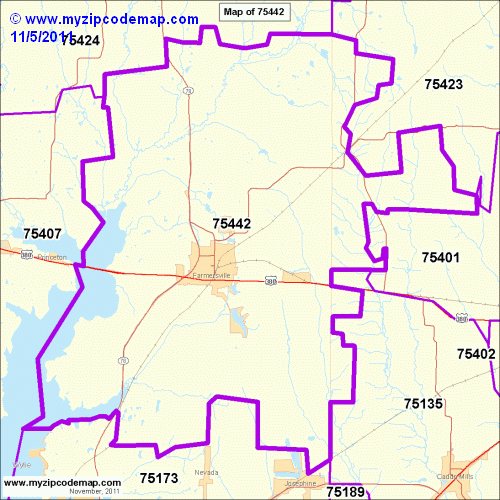 map of 75442