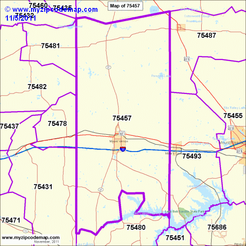 map of 75457