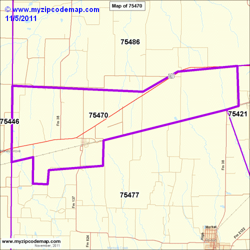 map of 75470