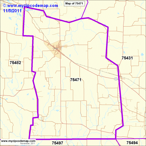 map of 75471