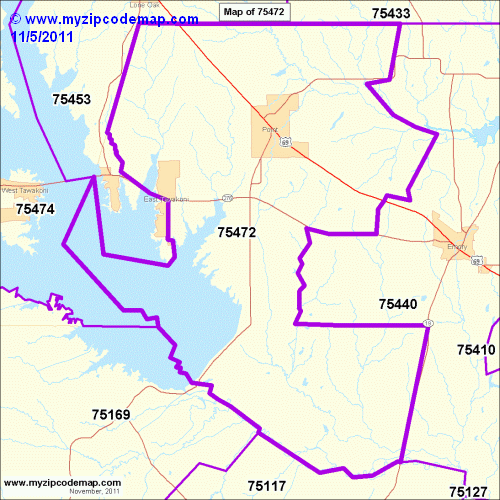 map of 75472