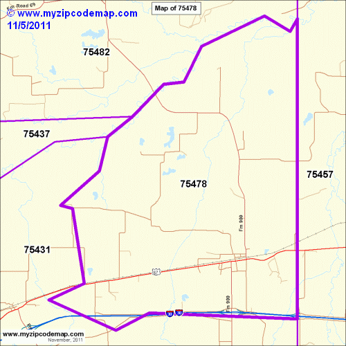 map of 75478