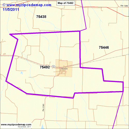 map of 75492