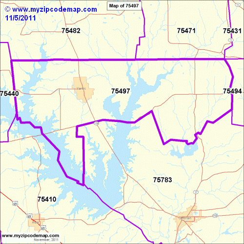 map of 75497