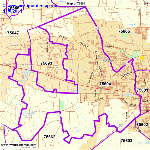 map of 75604