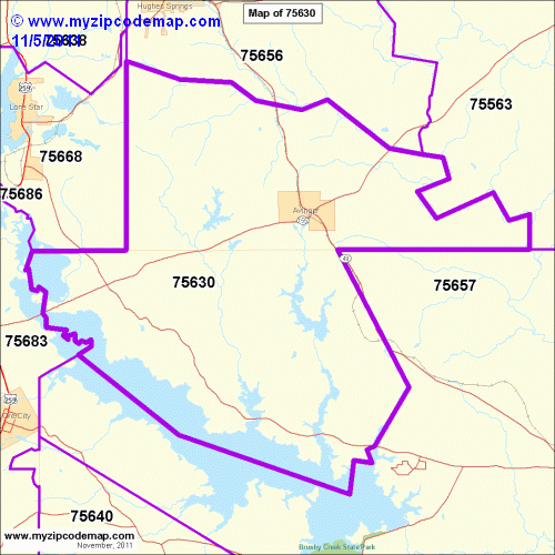 map of 75630