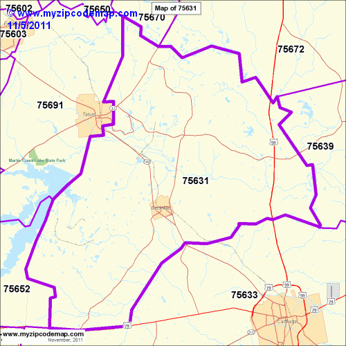 map of 75631