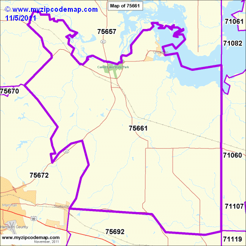map of 75661