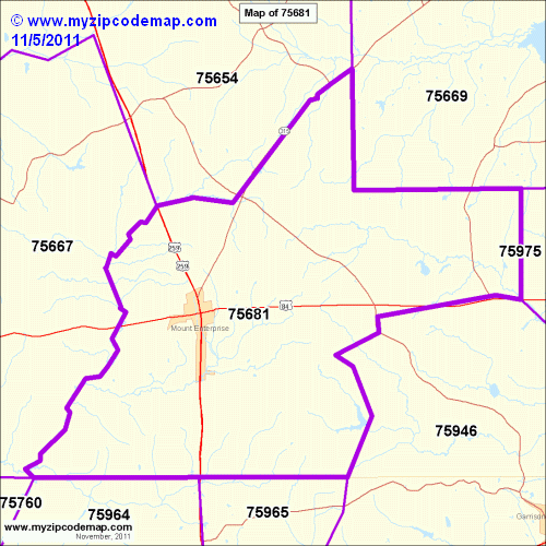 map of 75681