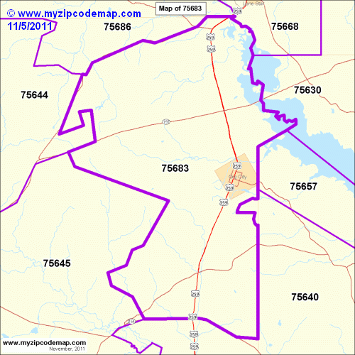 map of 75683
