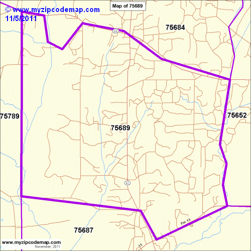 map of 75689