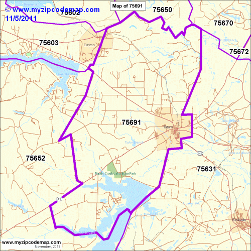 map of 75691