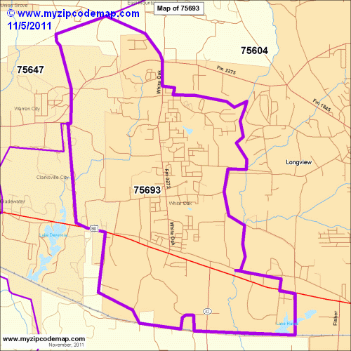 map of 75693
