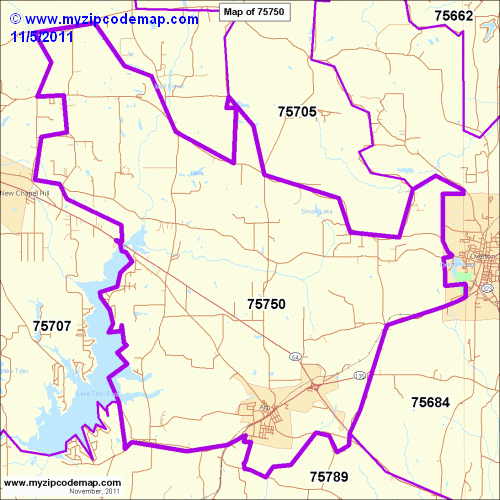 map of 75750