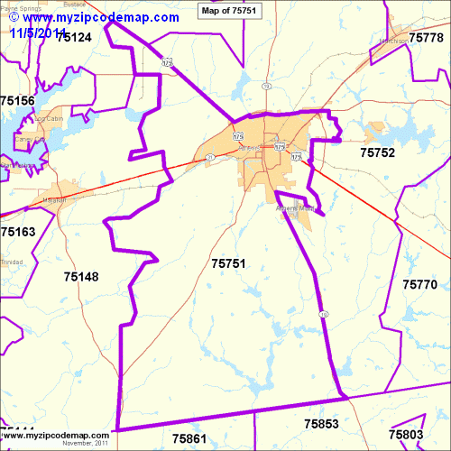 map of 75751