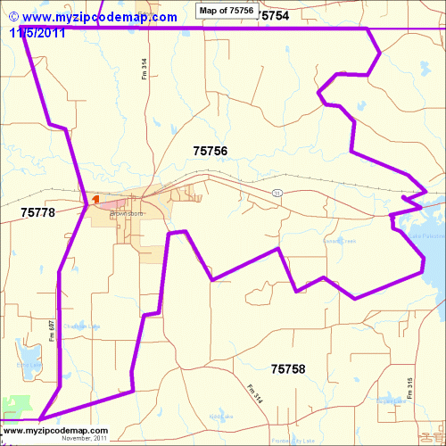 map of 75756