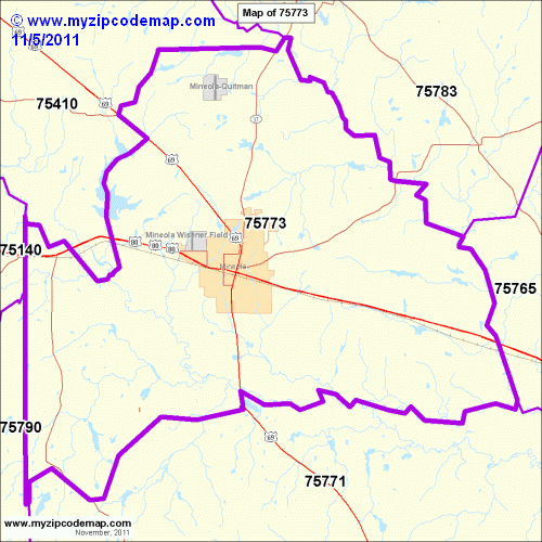 map of 75773