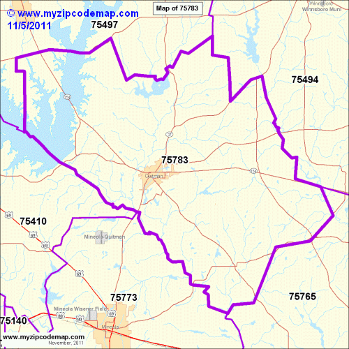 map of 75783