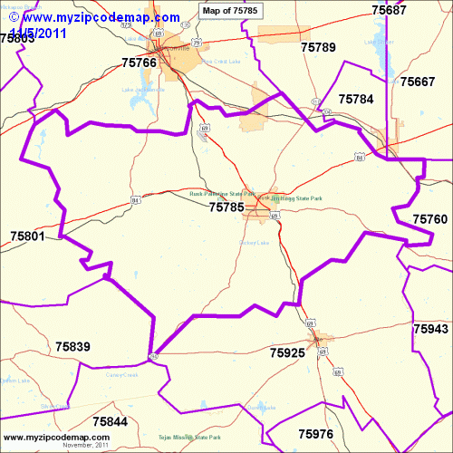 map of 75785