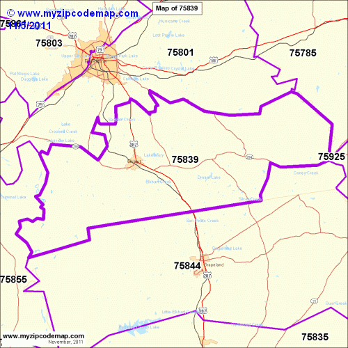 map of 75839