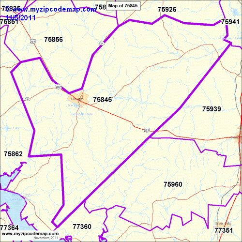 map of 75845