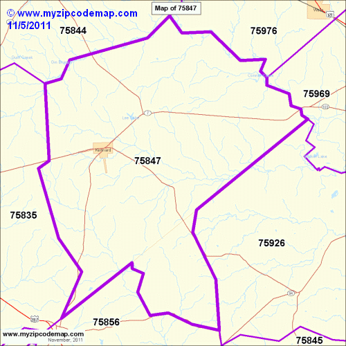 map of 75847