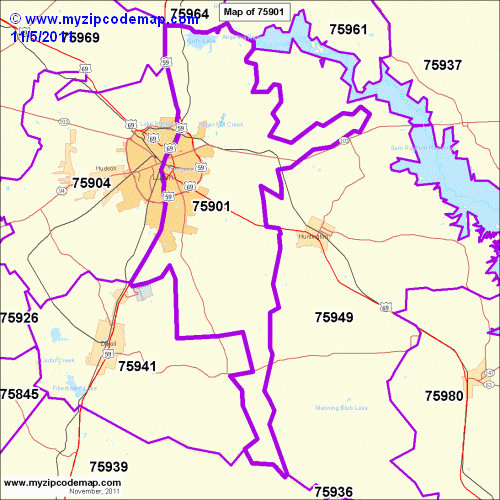 map of 75901