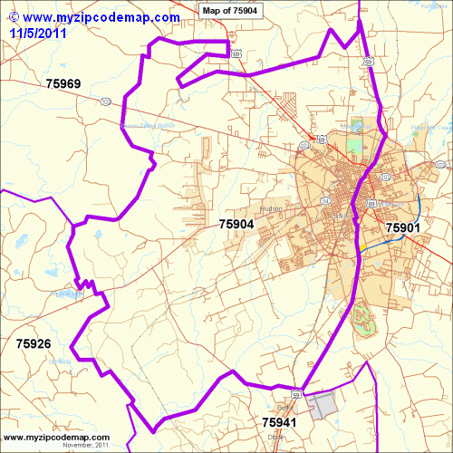 map of 75904
