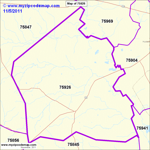 map of 75926