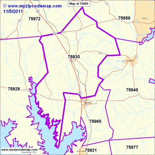 map of 75930
