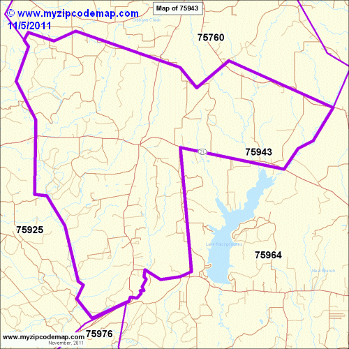 map of 75943
