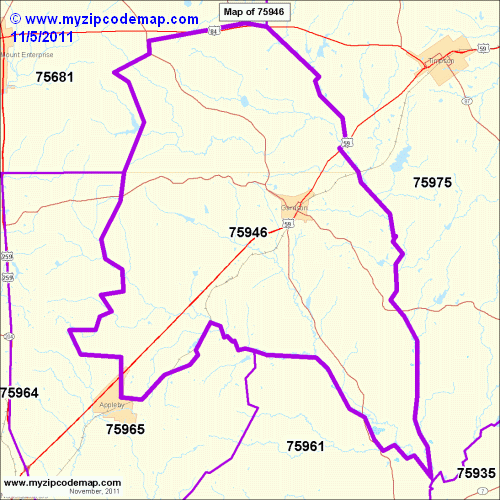 map of 75946