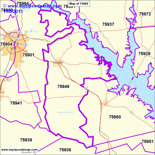 map of 75949