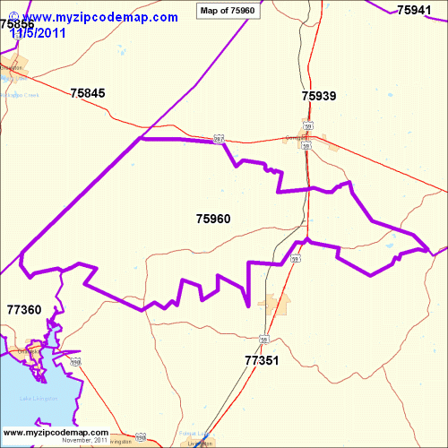map of 75960