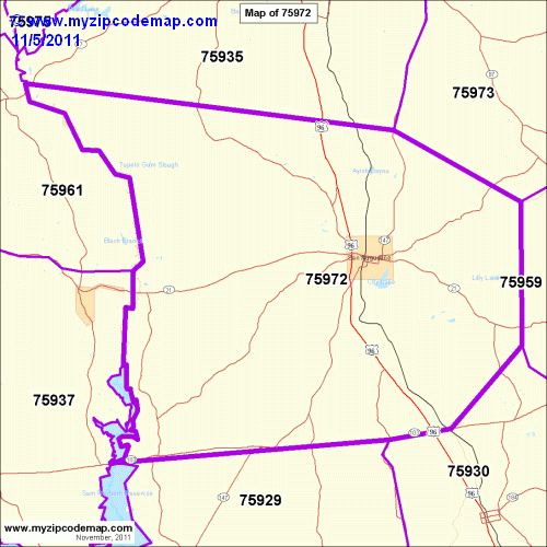 map of 75972
