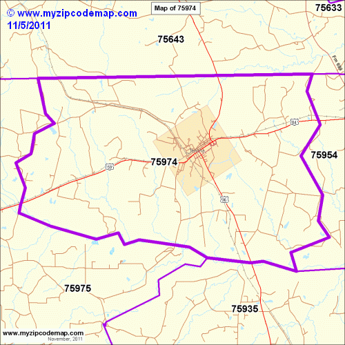 map of 75974