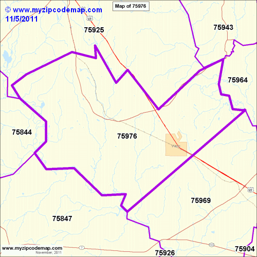 map of 75976