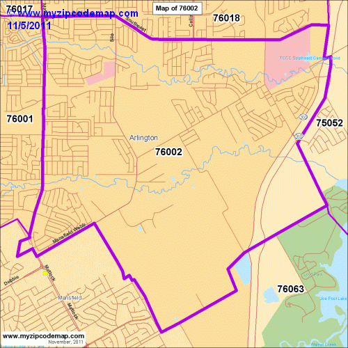 map of 76002