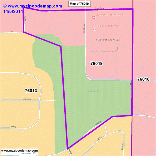 map of 76019