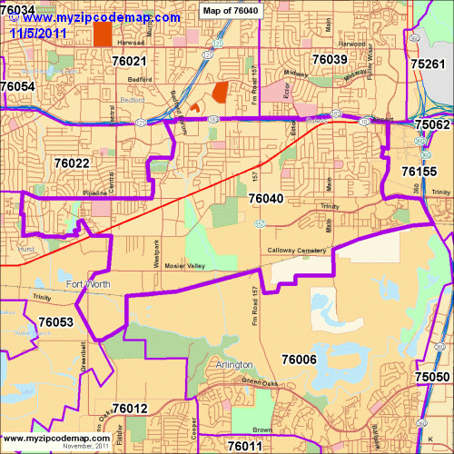 map of 76040