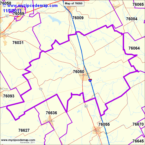 map of 76050