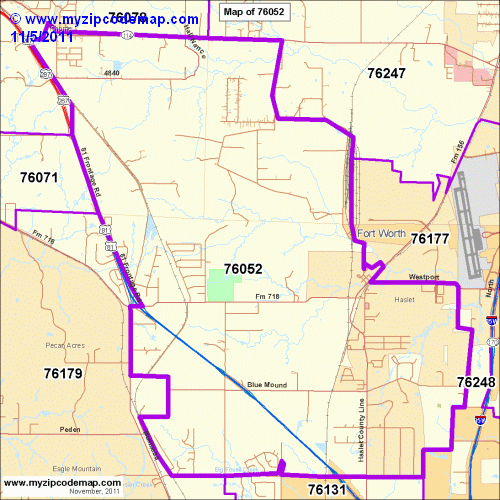 map of 76052