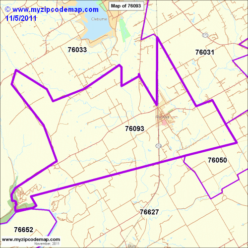 map of 76093