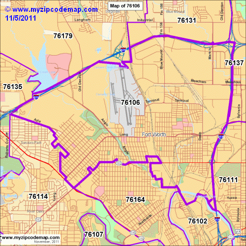 map of 76106