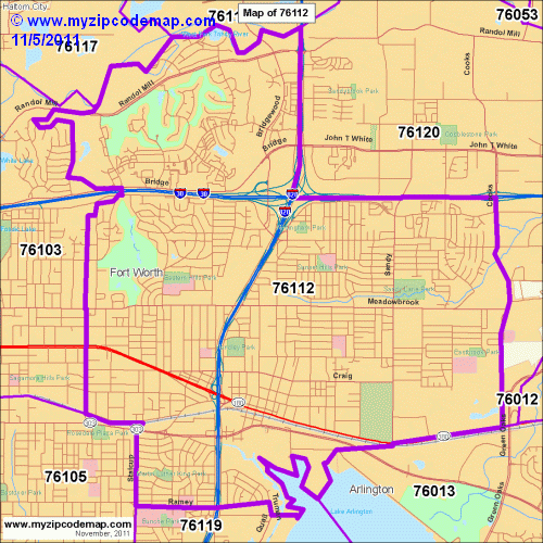 map of 76112