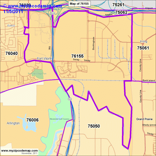 map of 76155