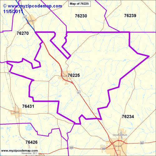 map of 76225