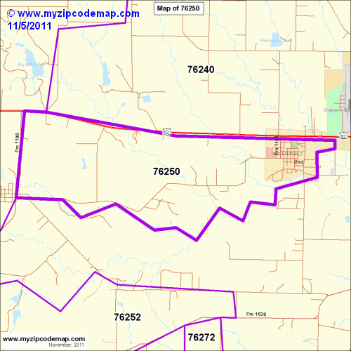 map of 76250